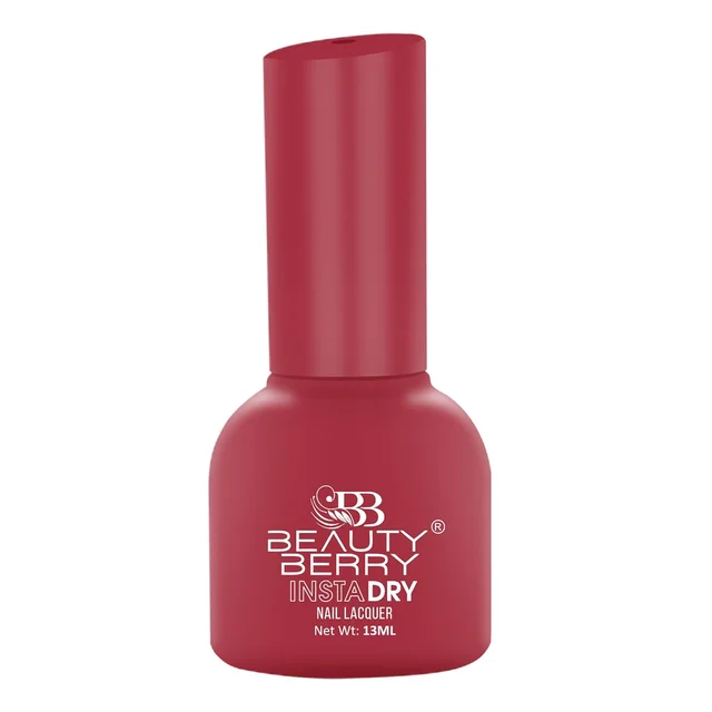 Beauty Berry Insta Dry Nail Lacquer Chick Flick 59 - 13ml | Quick-Dry & Long-Lasting | High Shine & Smooth Application | Warm Beige Shade for Elegant, Long-Lasting Nails