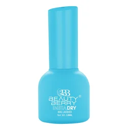 Beauty Berry Insta Dry Nail Lacquer Fresh Water 46 - 13ml | Quick-Dry & Long-Lasting | High Shine & Smooth Application | Vibrant Grape Shade for Elegant Nails