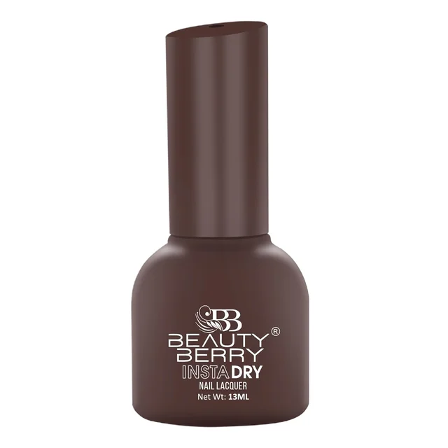 Beauty Berry Insta Dry Nail Lacquer Gem 61 - 13ml | Quick-Dry & Long-Lasting | High Shine & Smooth Application | Sparkling Gemstone Shade for Elegant Nails
