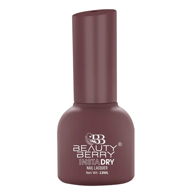 Beauty Berry Insta Dry Nail Lacquer Haze 63 - 13ml | Quick-Dry & Long-Lasting | High Shine & Smooth Application | Misty Lavender Shade for Elegant Nails