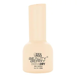 Beauty Berry Insta Dry Nail Lacquer Peach Petal 50 - 13ml | Quick-Dry & Long-Lasting | High Shine & Smooth Application | Soft Peach Shade for Elegant Nails