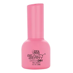 Beauty Berry Insta Dry Nail Lacquer Princess Pink 15 - 13ml | Quick-Dry & Long-Lasting | High Shine & Smooth Application | Soft Pink Shade for Elegant Nails