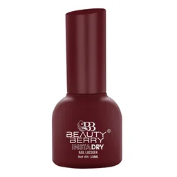 Beauty Berry Insta Dry Nail Lacquer Revenge 41 - 13ml | Quick-Dry & Long-Lasting | High Shine & Smooth Application | Bold Crimson Shade for Striking Nails
