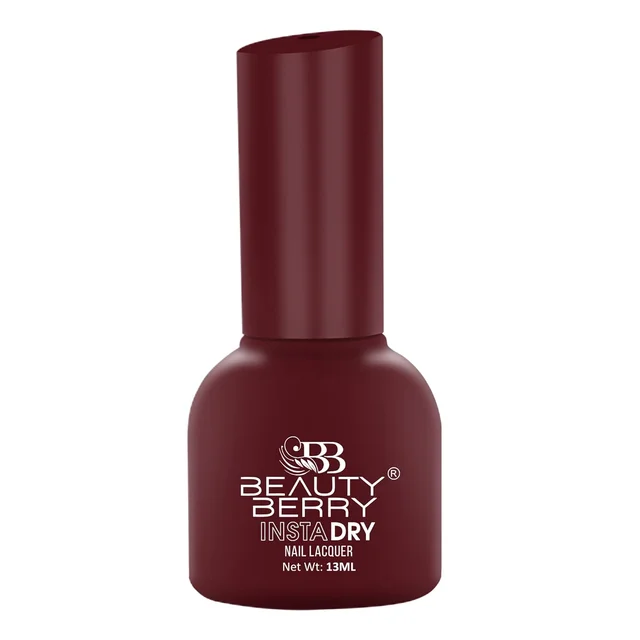 Beauty Berry Insta Dry Nail Lacquer Revenge 41 - 13ml | Quick-Dry & Long-Lasting | High Shine & Smooth Application | Bold Crimson Shade for Striking Nails