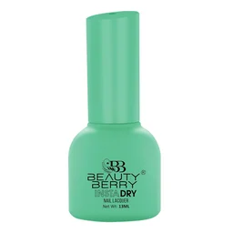 Beauty Berry Insta Dry Nail Lacquer Summer Grass 52 - 13ml | Quick-Dry & Long-Lasting | High Shine & Smooth Application | Fresh Green Shade for Elegant Nails