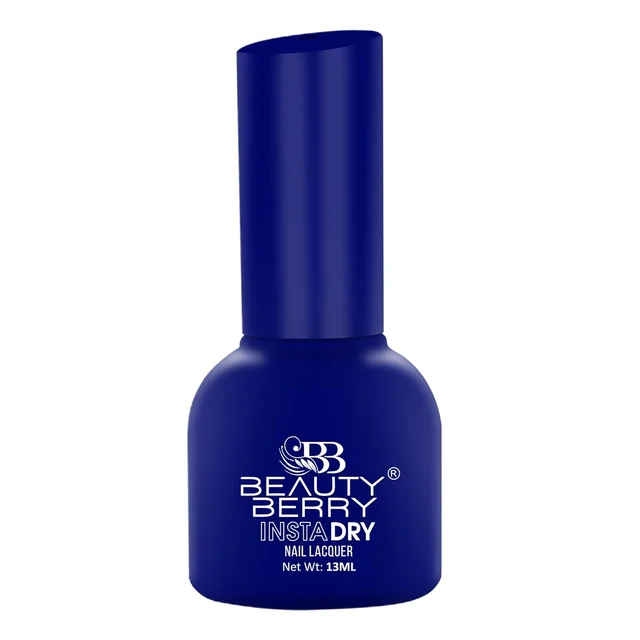Beauty Berry Insta Dry Nail Lacquer Whale Blue 05 - 13ml | Quick-Dry & Long-Lasting | High Shine & Smooth Application | Deep Blue Shade for Bold Elegance?