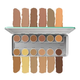 Beauty Berry Ultra HD Professional Base Palette | 12 Concealers | Waterproof & Revitalizing Formula | Full-Coverage, Lightweight, Long-Lasting & Blendable