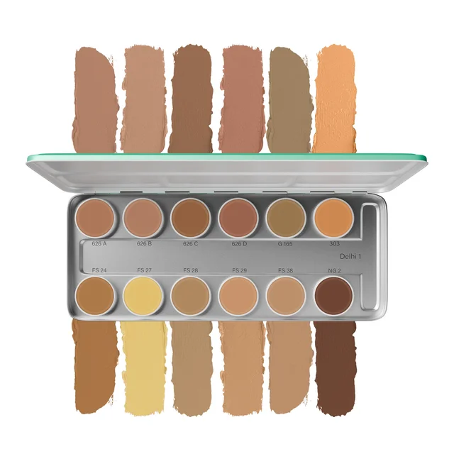 Beauty Berry Ultra HD Professional Base Palette | 12 Concealers | Waterproof & Revitalizing Formula | Full-Coverage, Lightweight, Long-Lasting & Blendable