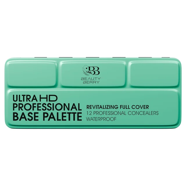 Beauty Berry Ultra HD Professional Base Palette | 12 Concealers | Waterproof & Revitalizing Formula | Full-Coverage, Lightweight, Long-Lasting & Blendable