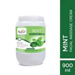 Bee One Mint Facial Massage Cream 900ml | Enriched with Mint Extracts for Deep Moisturizing & 24H Hydration | Soothes, Refreshes & Rejuvenates Skin | Paraben-Free & Vegan