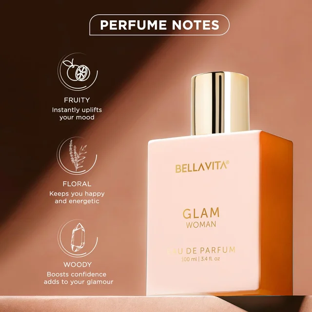 Bella Vita Glam Perfume For Women, 100 ml | Long Lasting Premium EDP Fragrance