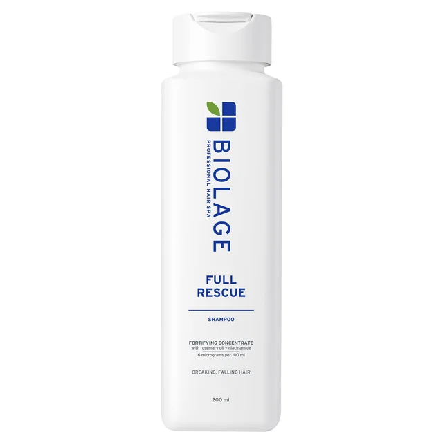 Biolage Full Rescue Anti-Breakage Shampoo 200ml | Shampoo for Hair Fall & Breakage | Rosemary Oil & Niacinamide | Stronger Hair