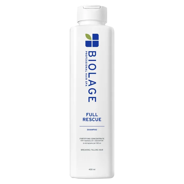 Biolage Full Rescue Anti-Breakage Shampoo 400ml | Shampoo for Hair Fall & Breakage | Rosemary Oil & Niacinamide | Stronger Hair