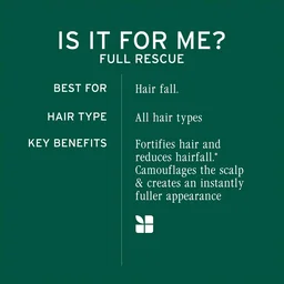 Biolage Full Rescue Anti-Breakage Shampoo 400ml | Shampoo for Hair Fall & Breakage | Rosemary Oil & Niacinamide | Stronger Hair