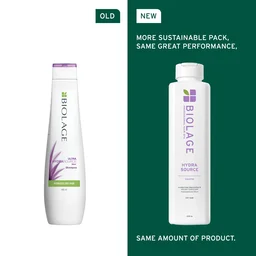 Biolage Hydra Source Shampoo 400ml | Shampoo for Dry & Dehydrated Hair | Hydrating & Moisturizing Formula | Soft & Nourished Hair