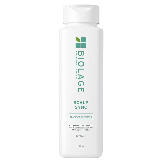 Biolage Scalp Sync Clarifying Shampoo 200ml | Clarifying Shampoo for Scalp | Glycolic Acid & Fermented Tea | Clean & Hydrated Scalp