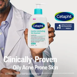 Cetaphil Gentle Exfoliating SA Cleanser 236ml | Foaming Gel Face Wash with Salicylic Acid, Mandelic Acid & Gluconolactone | Smooths Texture & Clears Pores
