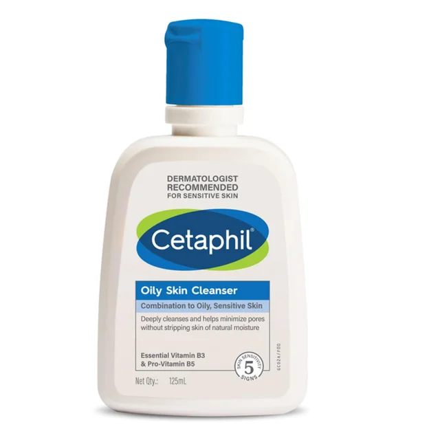 Cetaphil Oily Skin Cleanser , Daily Face Wash for Oily, Acne prone Skin , Gentle Foaming, 125ml | Dermatologist-recommended for oily and sensitive skin