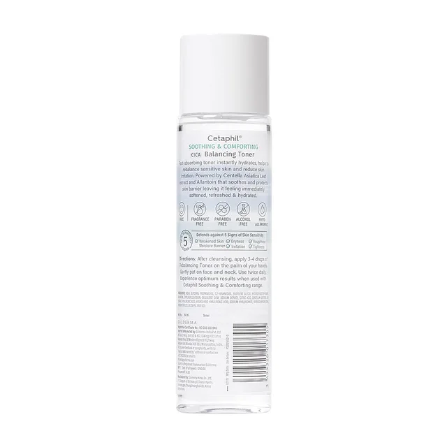 Cetaphil Soothing & Comforting CICA Balancing Toner 150ml | Reduces Redness & Irritation | Hydrates & Strengthens Skin Barrier | Ideal for Sensitive Skin