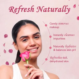 Dabur Gulabari Rose Glow Face Cleanser 100ml | For All Skin Types | 3-in-1 Cleanser | Cleans, Balances & Hydrates Skin | Gentle & Refreshing