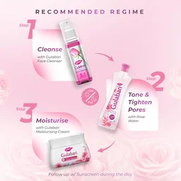Dabur Gulabari Rose Water Gulab Jal - 100ml | Herbal Extracts | Gentle Cleanser | Hydrating, Refreshing & Cooling | Suitable for All Skin Types | Daily Use