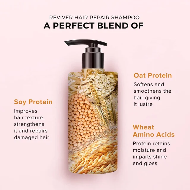 De Fabulous Reviver Hair Repair Shampoo (250ml)| Sulfate-Free, pH Balanced | Repairs Dry & Frizzy Hair | Nourishes, Strengthens & Restores Shine | For All Hair Types