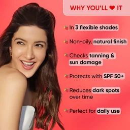 Dot & Key Caramel Strawberry Dew Tinted Sunscreen SPF 50+ PA++++ 50ml | Hydrating, Lightweight & Non-Greasy | Evens Skin Tone & Protects from UV Damage