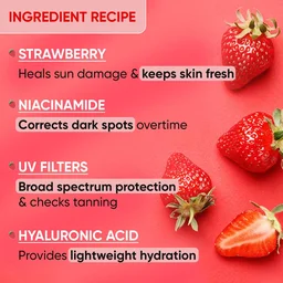 Dot & Key Caramel Strawberry Dew Tinted Sunscreen SPF 50+ PA++++ 50ml | Hydrating, Lightweight & Non-Greasy | Evens Skin Tone & Protects from UV Damage