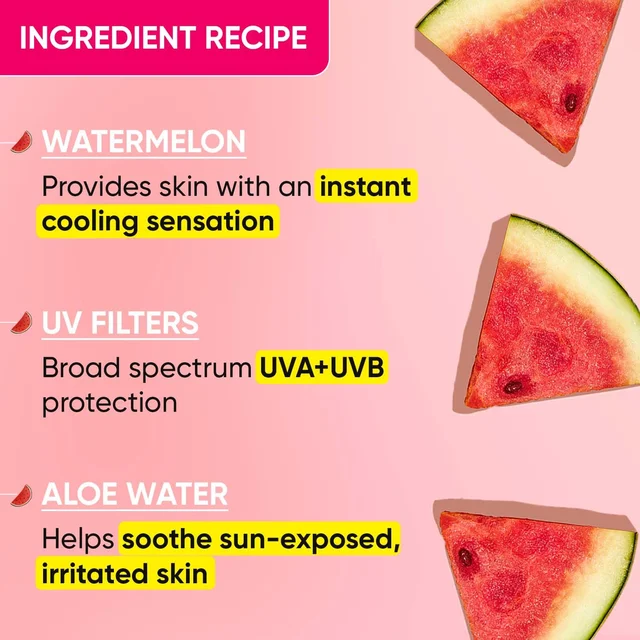 Dot & Key DOT & KEY Watermelon Cooling Sunscreen Body Spray� 110ml | SPF 40 Pa+++ | Sun Protection Lotion | Broad Spectrum | Alcohol Free | Non Greasy & Sticky | Cooling Effect | For All Skin Types