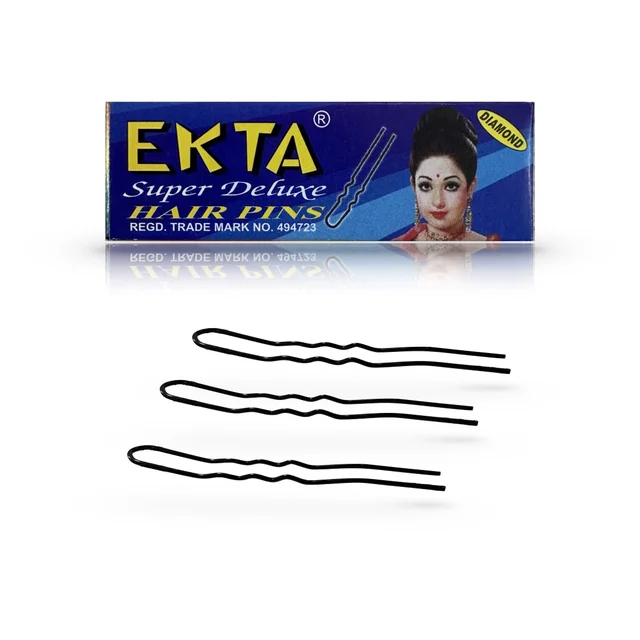 Ekta Jura Pins for Women and Girls | Strong Grip U-Shaped Hair Pins for Bun Hairstyles | Updos, Daily Styling & Party Hair | Durable, Stylish, Multi-Pack Options