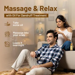 Enshine Anti-Dandruff Hair Oil 60ml | Ayurvedic Hair Oil with Neem, Tea Tree, Aloe Vera & Rosemary | Reduces Dandruff, Itch & Dry Scalp | Nourishes Hair Naturally