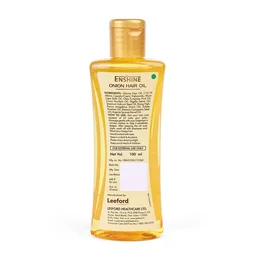 Enshine Onion Hair Oil 100ml | Anti Hair Fall & Hair Growth Oil with Red Onion, Olive & Coconut Oils | Strengthens Roots, Nourishes Scalp, Non Greasy Formula