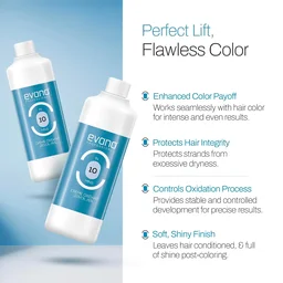 Evano Professional EVANO Professional Hair Colour Developer 1000ml | Fast 10 Minute Processing | Smooth & Even Color Activation | Salon Quality Developer for Women & Men Hair Coloring
