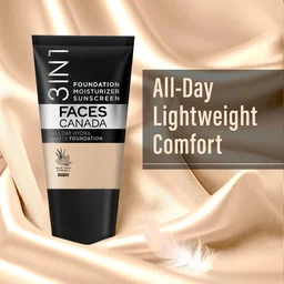 Faces Canada All Day Hydra Matte Liquid Foundation 18ml, Absolute Ivory 012 | 3-in-1 Foundation + Moisturizer + SPF 30 | Aloe Hydration, Vitamin C, 10Hr Long Wear Coverage