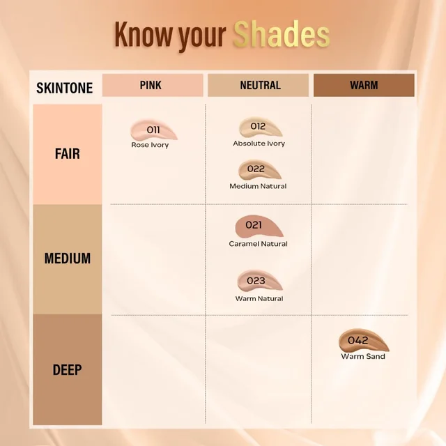 Faces Canada All Day Hydra Matte Liquid Foundation 18ml, Absolute Ivory 012 | 3-in-1 Foundation + Moisturizer + SPF 30 | Aloe Hydration, Vitamin C, 10Hr Long Wear Coverage