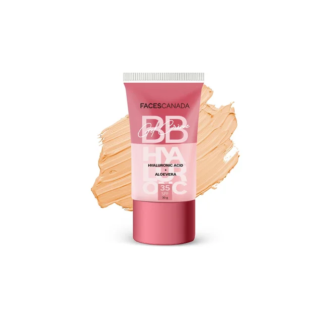 Faces Canada SPF 35 BB Gel Cr�me Warm Caramel 30g | Multitasking BB Cream | Even Skin Tone, Instant Glow | Smooth Matte Finish | Hydrating, Lightweight & Non-Sticky