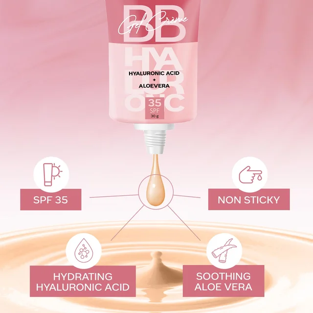 Faces Canada SPF 35 BB Gel Cr�me Light Vanilla 30g | Multitasking BB Cream | Even Skin Tone, Instant Glow | Smooth Matte Finish | Hydrating, Lightweight & Non-Sticky