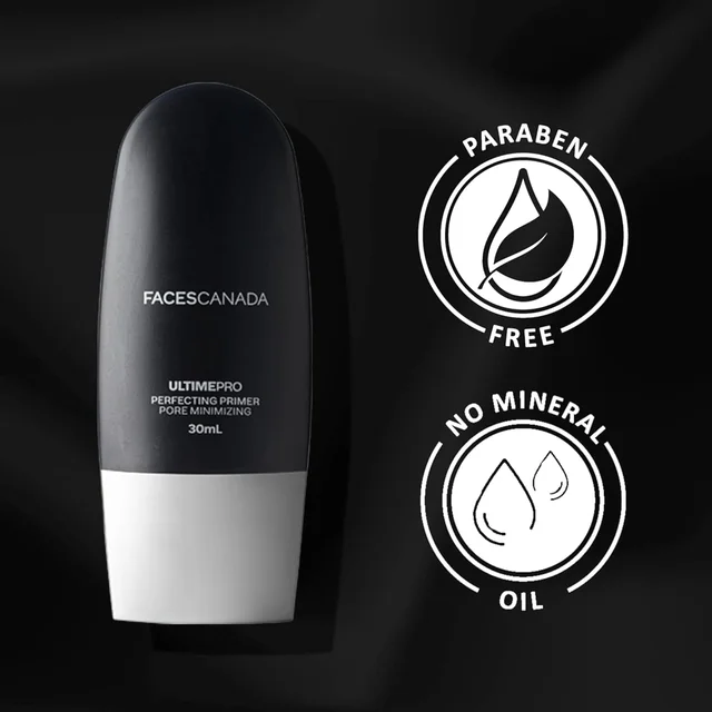 Faces Canada Ultime Pro Perfecting Primer 30ml | Lightweight Pore Minimizing Face Primer | Long Lasting Makeup | Blurs Pores & Fine Lines | Oil Free Matte Look