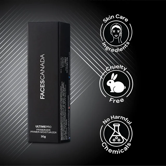 Faces Canada Ultime Pro Primerizer Primer + Moisturizer 30g | Skin Perfecting & Hydrating Face Primer | Minimizes Pores & Fine Lines | With Shea Butter & Vitamin E