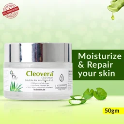Fixderma Cleovera Cica Cream 50g | Gotu Kola, Aloe Vera, Vitamin A & E | Repairs Damaged Skin, Calms Irritation, Nourishes Dry & Sensitive Skin | Daily Barrier Strengthening Cream