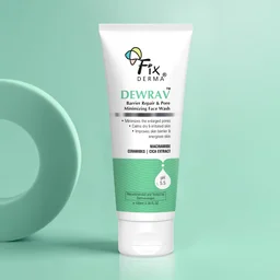 Fixderma Dewrav Barrier Repair & Pore Minimizing Face Wash 100ml | 2% Niacinamide + Cica & Ceramide | Repairs Skin Barrier, Minimizes Pores, Soothes Irritation | Normal, Dry & Sensitive Skin