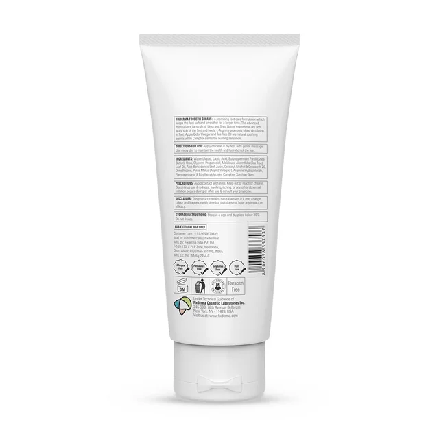 Fixderma Foobetik Foot Cream 50gFoot Care Cream for Diabetic Feet | Repairs Dry, Cracked Heels & Calloused Skin | Moisturizes, Softens & Soothes Dry Rough Feet | Paraben Free