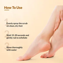 Fixderma Foobetik Foot Scrub Spray 50ml | 30 Sec Foot Facial Spray with Lactic Acid | Removes Dead Skin & Callus | Heel Softening Instant Smooth Feet SprayFoot Care for Men & Women