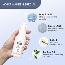 Fixderma Salyzap 2% Salicylic Acid Body Acne Spray For Men & Women 50ml | Targets Back, Shoulder, Neck & Chest Acne | Controls Breakouts, Clears Clogged Pores & Improves Texture