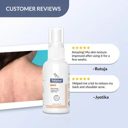 Fixderma Salyzap 2% Salicylic Acid Body Acne Spray For Men & Women 50ml | Targets Back, Shoulder, Neck & Chest Acne | Controls Breakouts, Clears Clogged Pores & Improves Texture