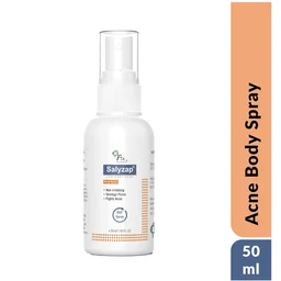 Fixderma Salyzap 2% Salicylic Acid Body Acne Spray For Men & Women 50ml | Targets Back, Shoulder, Neck & Chest Acne | Controls Breakouts, Clears Clogged Pores & Improves Texture