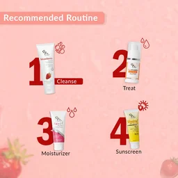 Fixderma Strawberry Face Wash 75g for men & women with Vitamin E & Strawberry Extract | Deep Cleansing Face Wash for Oily & All Skin Types | Refreshing, Hydrating & Gentle Cleanser