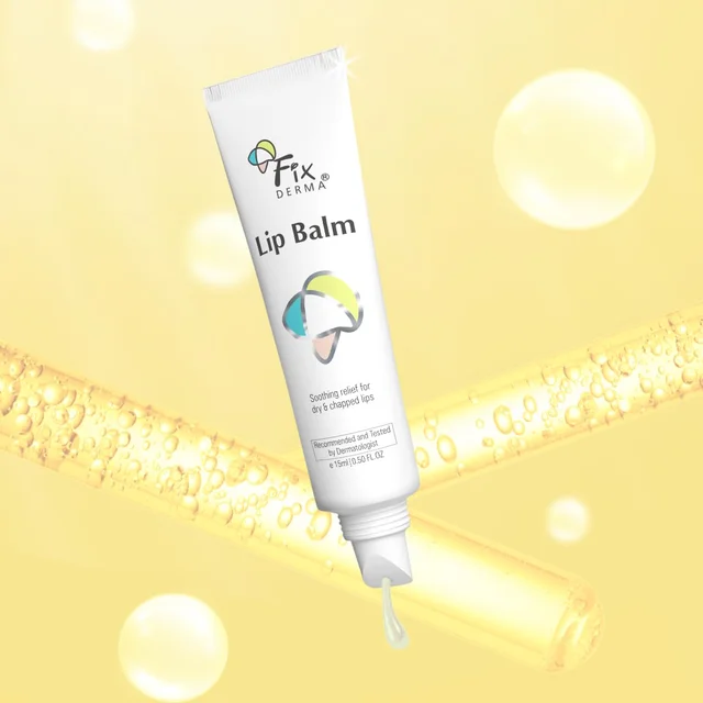 Fixderma Vitamin C & E Lip Balm 15ml for Men & Women | Pigmented & Dry Lips | Softening, Deep Hydration & Nourishment | Brightens Dark Lips & Evens Lip Tone