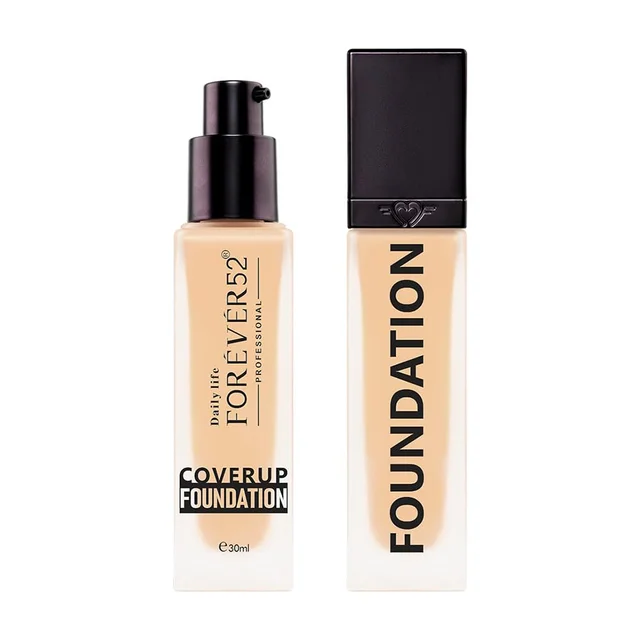 Forever52 Forever 52 Daily Life Coverup Foundation | For Medium to Tan Skin Tones | Long lasting | Natural Matte Finish | Full Coverage | Liquid Foundation | ( Satin - 20.4, 30ml )