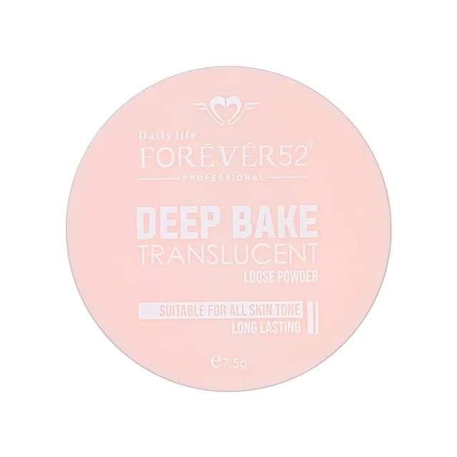 Forever52 Forever 52 Daily Life Deep Bake Translucent Matte Loose Powder | For All Skin Type | Lightweight | Flawless Complexion | Neutralizes Undertones | Cherry Blossom - 007 (7.5g)